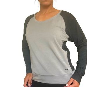 {Nike} scoop neck long sleeve sweater